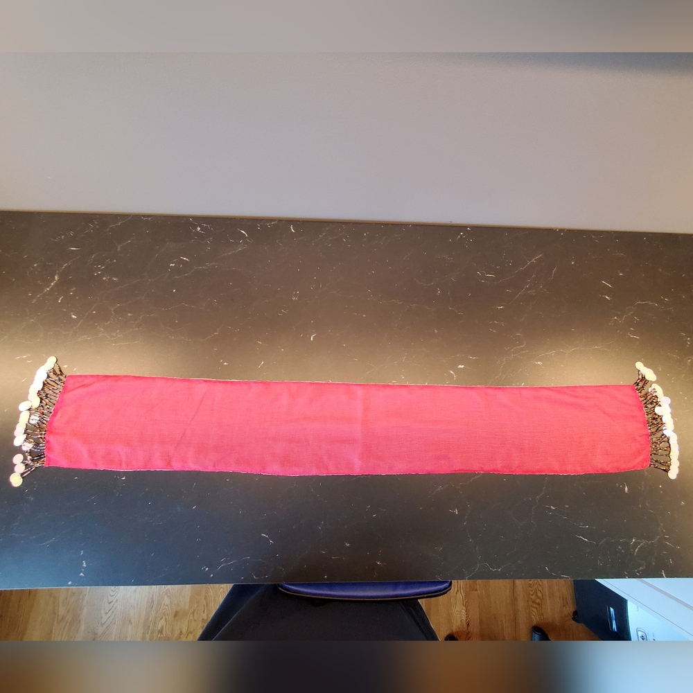 Vintage Beaded Sequence Scarf